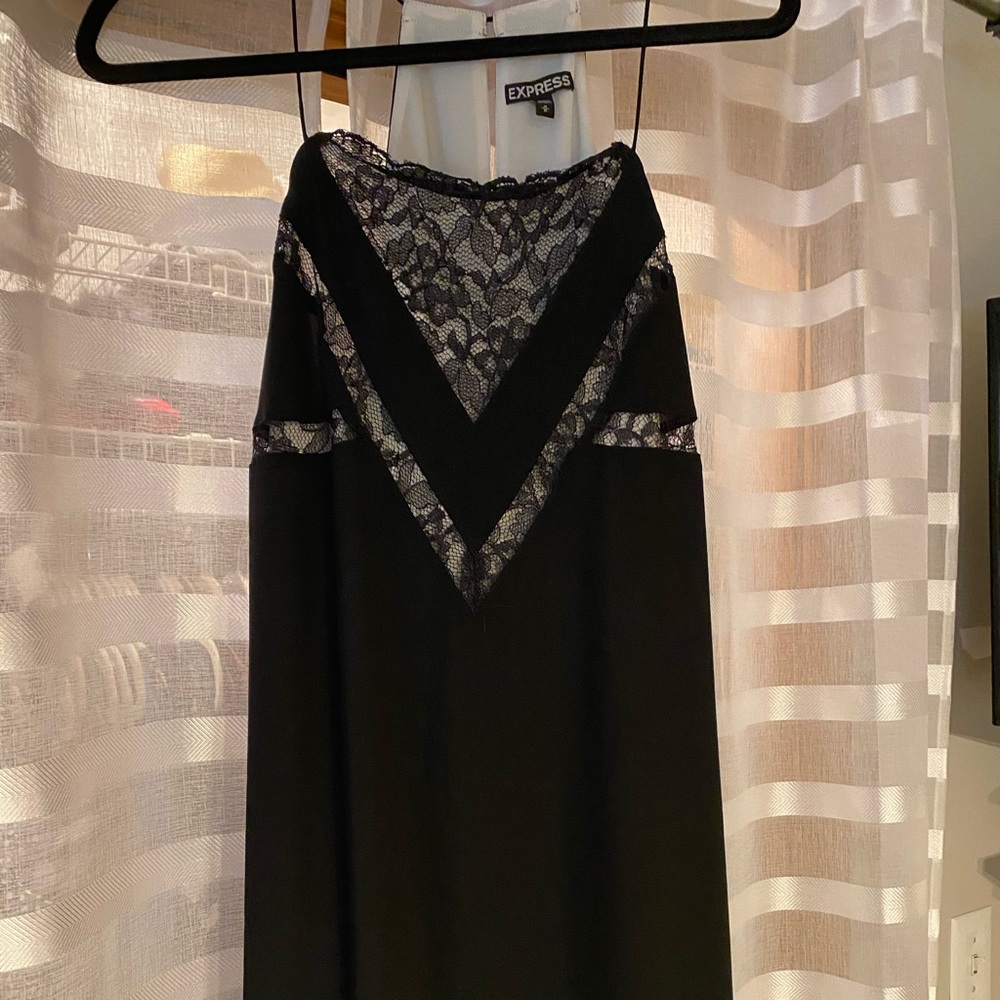 Black lace dress